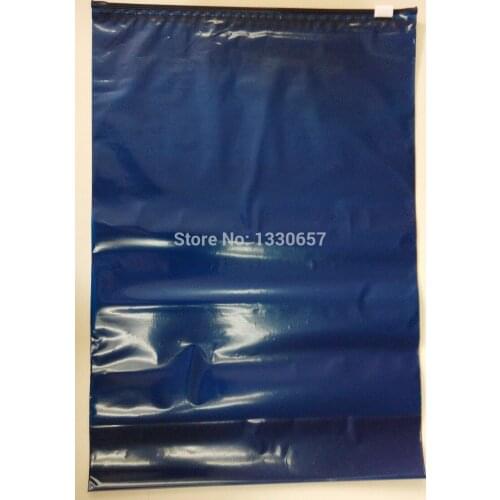 Free shipping 20pcs per box of 260X370 bottom gusset blue opaque white slider zipper bags for the disposal incontience products