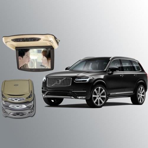 BigBigRoad For Volvo XC90 XC60 XC70 V50 V60 V70 V90 S90 S60L Car Roof Mounted In Car Monitors LED Digital Screen Flip Down DVD