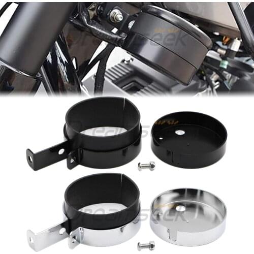 Speedometer Side Mount Bracket Relocation Cover for Harley Nightster 48 Motorcycle Instrument Bracket Chrome/Black