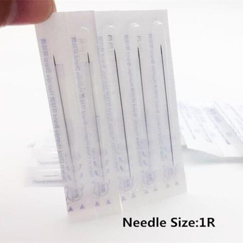 Free Shipping 200Pcs High Quality 1R Needles For Permanent Makeup Good Quality Traditional Tattoo Needles Independent Package