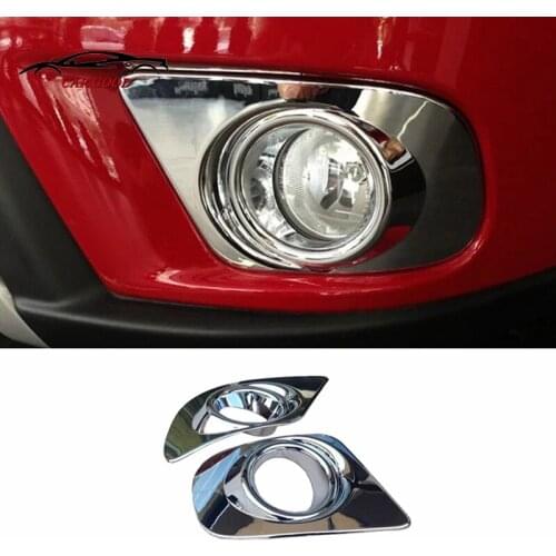 ABS Chrome Car Front Fog Light Lamp Foglight Cover Trim fit for dodge journey fiat freemont 2011 2012 2013 2014 2015 2016 2017