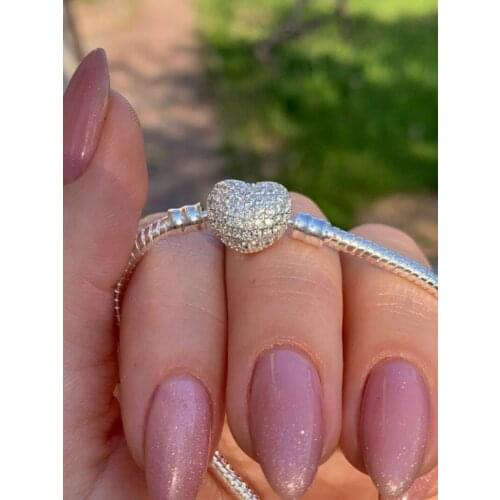 Never fade Silver 925 Chain Charm Bracelet with S925 Logo Fit DIY Beads Charms Women Handmade Christmas Gift Original Jewelry