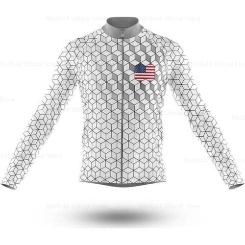 New Arrival USA 2020 Mens Cycling Jersey Long Sleeve Ropa Ciclismo Bike Clothing Breathable Bicycle Shirt Maillot MTB Clothes