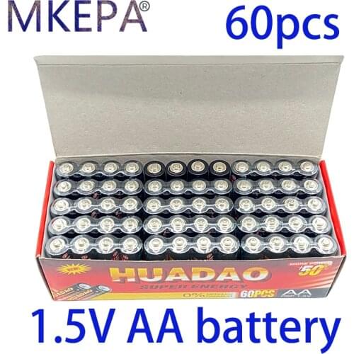 Disposable Huadao alkaline dry battery AA 1.5V battery, suitable for camera, calculator, alarm clock, mouse, remote control