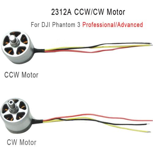 Original 2312A Brushless Motor for DJI Phantom 3 Pro Advanced 3A 3P 3S SE Drone CW CCW Engine Accessories Kits Repair parts
