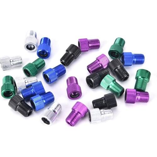 5Pcs Presta to Shrader Valve Adapter Bicycle Road Bike Tire Valve Adapters Tube Tool Converters Cycling Bicycle Pump Accessories