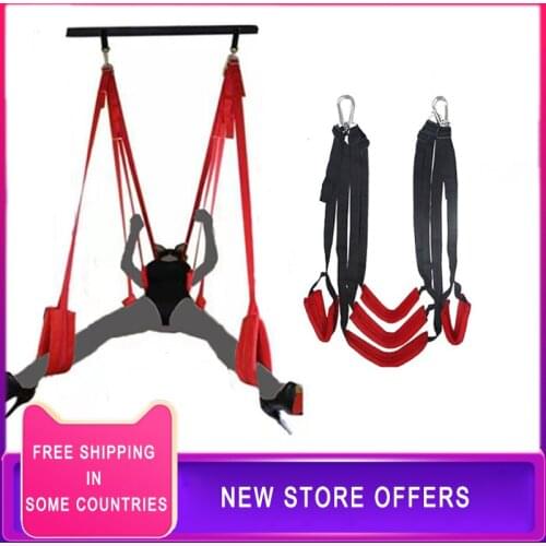 2021 Soft Material Sex Swing Sex Furniture Fetish Bandage Love Adult Game Chairs Hanging Door Swing Sex Erotic Toys for Couples