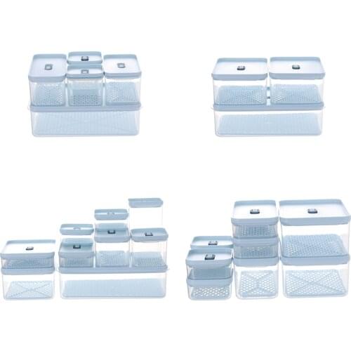 Transparent Kitchen Refrigerator Food Container Vegetables Fresh Storage Box Save Space BPA-Free Organizer