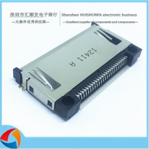 CF Card Socket, Card Slot 50p socket, connector, arm length 26 mm low board