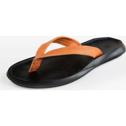 England Style Slides Men 2020 Summer Casual Comfortable Slippers Vintage High Quality Leather Outdoor Sandals Men Flip Flops