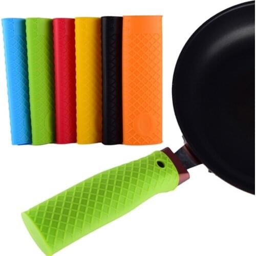Unique Kitchen Tools Silicone Pot Pan Handle Saucepan Holder Sleeve Slip Cover Grip Cookware Parts Cookware Parts NewArrive