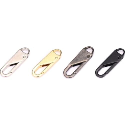 1PC Zipper Pull Replacement Repair Kit Slider Pull Tab Universal Fixer Metal Zippers Head