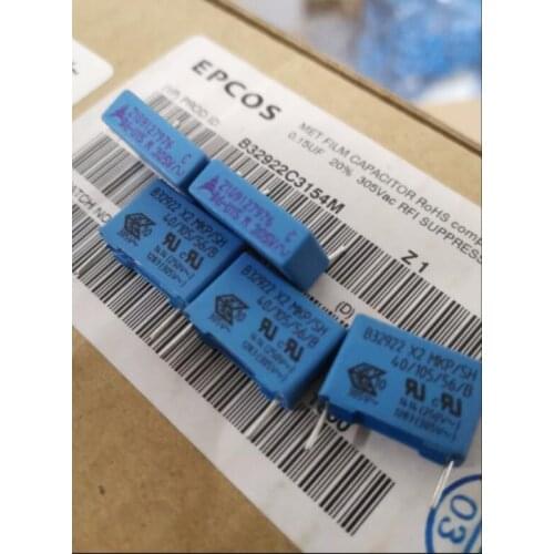 10PCS NEW EPCOS B32922 0.15UF 305VAC PCM15 154/305VAC p15mm 150NF 305V 150NF/305VAC 154 u15