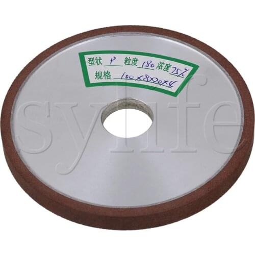 100*8*20mm Diamond Flat Straight Grinding Wheel 180 Grit 75% Concentration