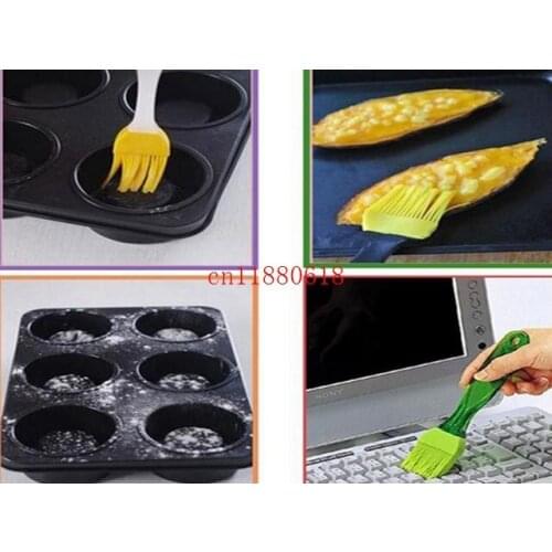 1000pcs/lot Free Shipping Silicone Oil Brush Grill Brush Lint-Free Baking Essential Tool Not Moldy Brush Egg Seasoning