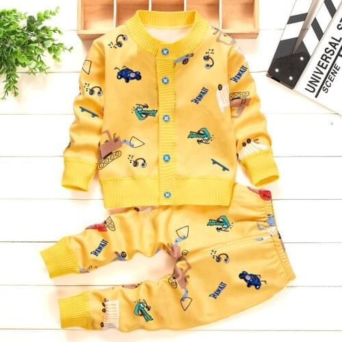 2021 New Baby Clothes Tracksuit Outfits Clothing Sets For Girl Coat+Pant 2Pieces Clothes For Newborns Cotton Baby Pajamas 0-2Y