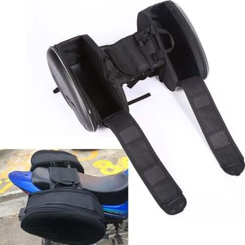Promotion deal Motorcycle Saddle bag Saddlebags luggage Suitcase Motorbike Rear Seat Bag Saddle Bag with Waterproof Cover SA212