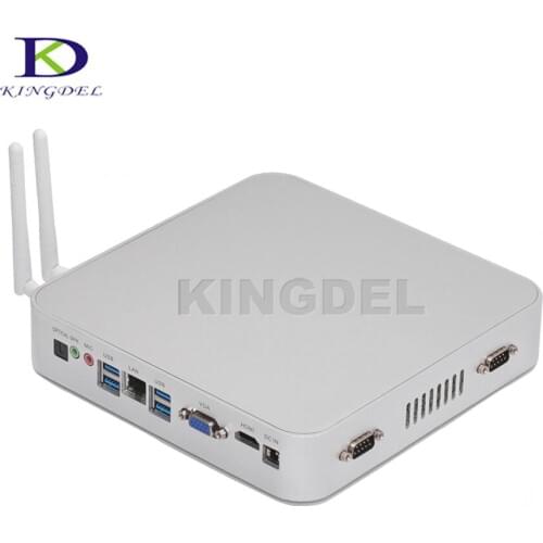 Fanless mini PC HTPC Intel Celeron N3150 Quad Core mini itx PC 2.08GHz HDMI VGA 2*COM RS232, 300M WIFI NC630
