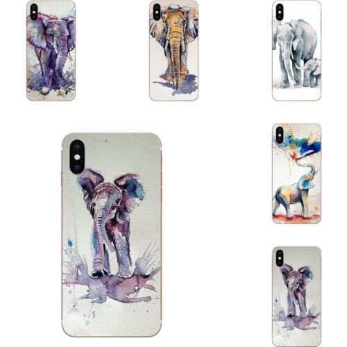 TPU Art Cover Case For Huawei Honor 10 10i 20 20i 8S lite Y9 Prime Y7 2019 Y5 2018 p40 lite pro Watercolor Elephant