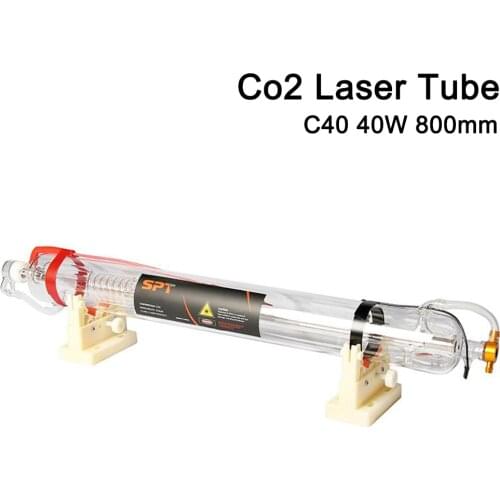 Co2 Laser Tube 40W 800mm Length Dia.50mm for CO2 Laser Engraving And Cutting Machine