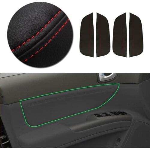 For Hyundai Sonata 2005 2006 2007 2008 Car Interior Door Panel Armrest Microfiber Leather Cover