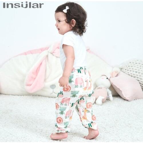 Insular Baby Anti Mosquito Pants Summer Thin Boys' Summer Clothes Ice Silk Full Lantern Pants Baby Air Conditioning Pants Kids