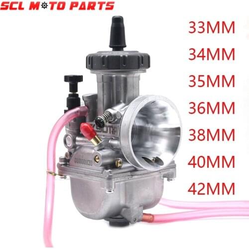 ALconstar- Motorcycle Carburetor PWK 33 34 35 36 38 40 42MM Air Striker Universal 2T 4T Engine Motorcycle Scootter UTV ATV