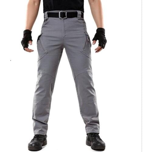 2021 New IX11 Tactical Pants Mens Cargo Casual Combat SWAT Army Active Military Work Cotton Male Trousers