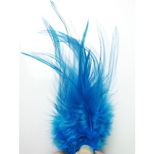 New! Sell light blue 20 pc of high-quality natural pheasant feather, 4-6 "/ 10-15cm DIY jewelry decoration, wedding decoratione