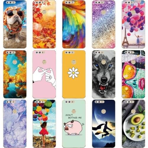 P 5.2" inch Huawei P8 Lite 2017 Case Soft Silicone P9 lite 2017 TPU Soft Back Cover Huawei Honor 8 Lite Case