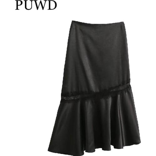 Женские юбки с высокой талией PUWD China At AliExpress