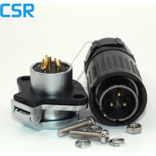 HP20 series,plastic Durable Nylon resistant 3pin connector to plug water 8 Pin Terminal Panel mount adapter power cord