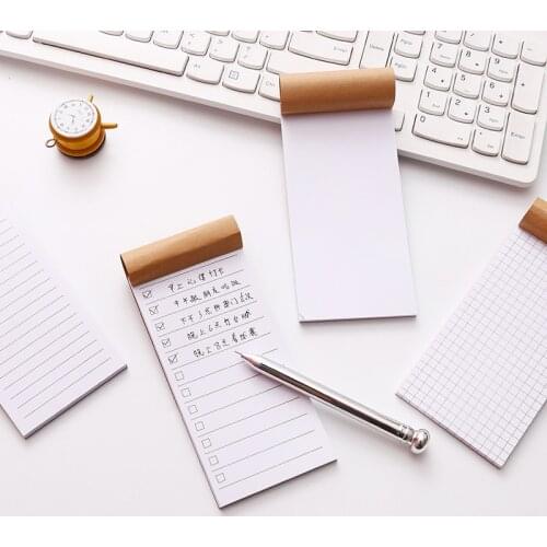 SIXONE Pocket Kraft Paper Memo Pad Notepad Stationery Scrapbooking Memo Notes To Do List Tear Checklist Note Pad