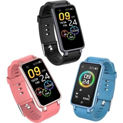 C2 Plus 0.96 Inch Smart Band Men Women Full Touch Screen Sport Wristband Health Monitor IP67 Waterproof Watch For IOS Android