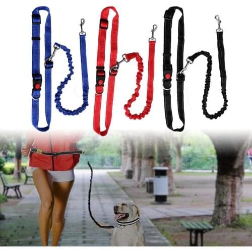 1 Pcs Dog Leashes Running Jogging Puppy Lead Collar Halsband Sport Waist Leash Long Rope Dog Collar Band for Dogs