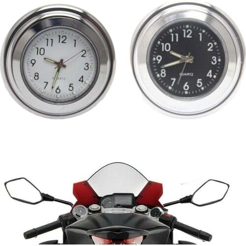 22-25mm Motorcycle Handlebar Clock Thermometer Waterproof Dial Mount for YAMAHA Kawasaki Helicopter Yacht Buggy Motorbike Parts