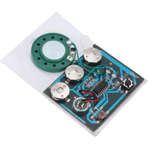 30S Photosensitive Sound Voice Audio Music Recordable Recorder Board Chip Programmable Music Module for Greeting Card Homemade