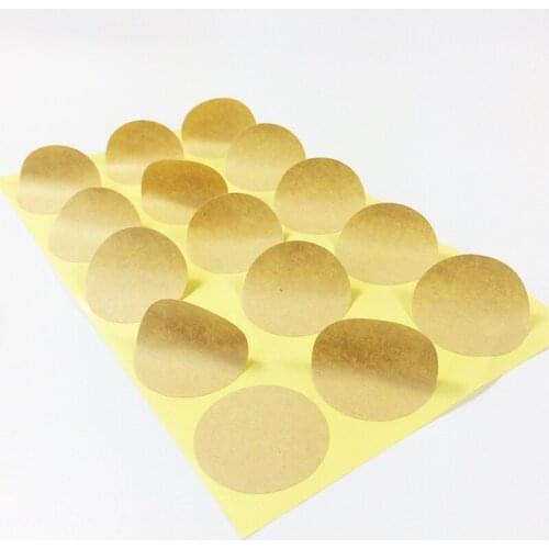 500pcs/lot Round Blank Write Able Decoration Creative Packing Seal Stickers Ornament Material