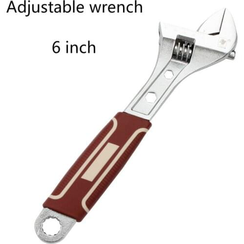 6 Inch Hardware Tools Wrench Aftermarket Car Mechanic Multifunctional Wrench Shifting Plastic Handle Spanner