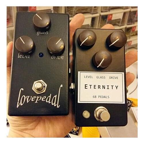 68pedals accuracy overload single block effect device, lovepedal black love replica TS style