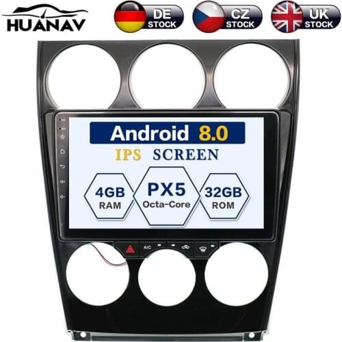 Android 8.0 Car No DVD player GPS Navigation For Mazda 6 2002 -2008 Car Satnav multimedia tape 32GB car MAPS CD palye 2DIN Radio