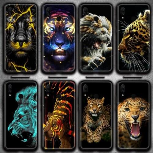 Animal Lion Tiger Cheetah Phone Case Huawei Y6P Y8S Y8P Y5II Y5 Y6 2019 P Smart Prime Pro