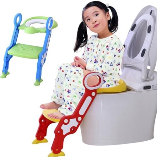 Children Potty Training Seat Baby Toilet Pot For Children Adjustable Ladder Folding Seat portable Kids Toilet Infant Step Stool