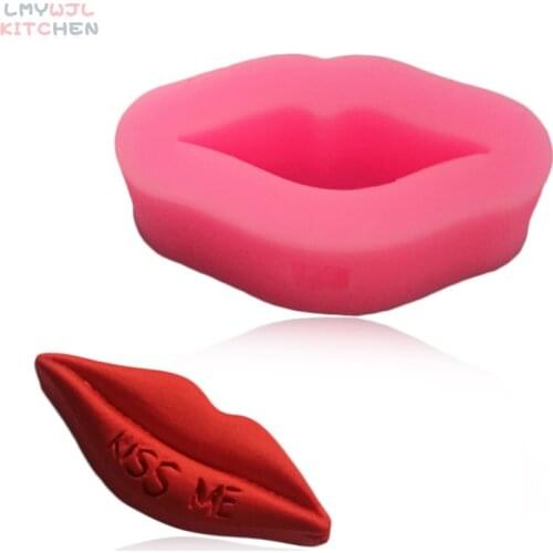DIY Sexy Lips Mold Chocolate Candy Pastry Silicone Mold 3D Red Lip Cake Decoration Tool Craft Resin Mold 5.5*2.9*2.8m