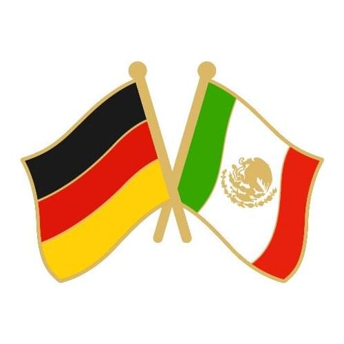 Germany Mexico Flag Lapel Pin Friendship Flag Badge Flag pin
