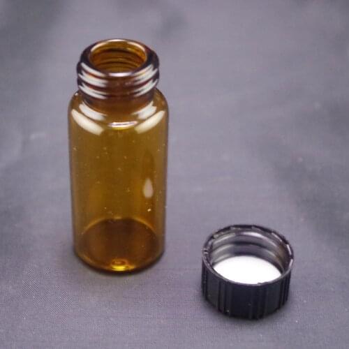 10ml Sample Bottle Brown Glass Screw Top
