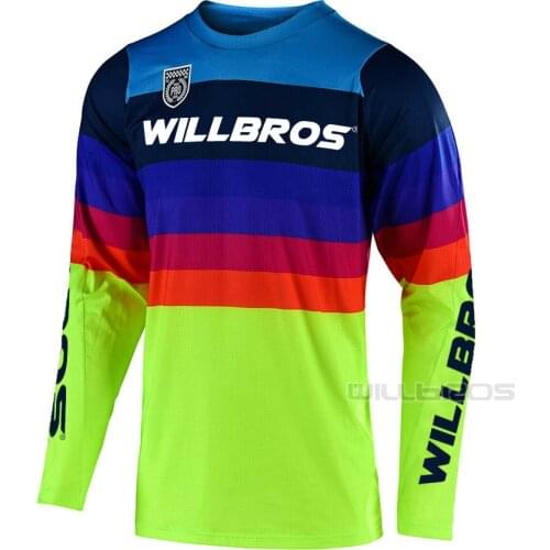 Willbros SE Pro Mirage Mountain Bicycle Offroad Jersey Motorbike Motocross Summer T-shirt Long Sleeve