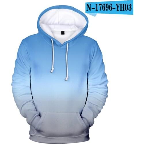Fashion Trendy Gradient Color 3D Hoodies Sweatshirts Men/Women Long Sleeve Hoodie Casual Cool Adults Sweatshirt Pullovers