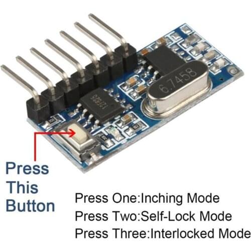 315MHz receiver module with decoding 5V decoding module superheterodyne 4-channel output module RX480-4CH-4