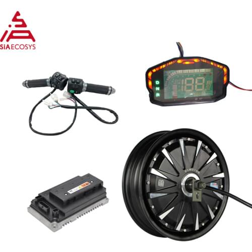 QS Motor 12inch 3000W 260 V1.12 72v 70kph BLDC in wheel hub motor with EM72100SP controller motor kits for ectric scooter